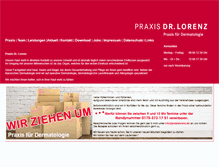 Tablet Screenshot of praxislorenz.de
